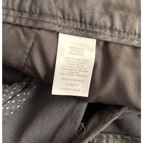 Talbots Petites Hampshire Ankle Pants Black White Polka Dots Womens 16P NEW - Picture 8 of 8